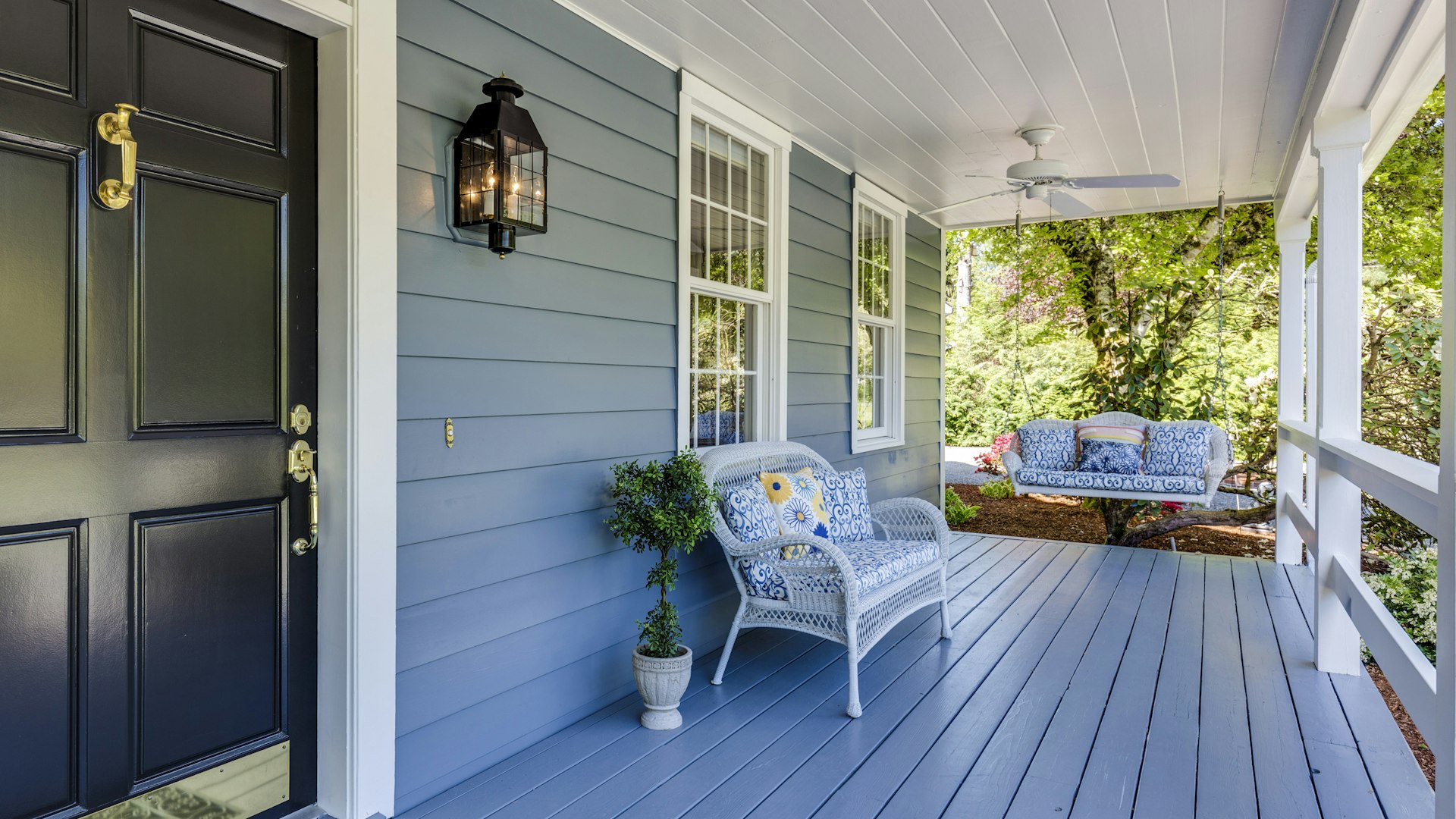 Welcoming front porch